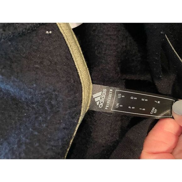 Adidas Men's Camo Logo Hoodie Sweatshirt Black/Green Small - Picture 9 of 11